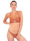 Bikini Set Bra & Slip Bottom Brown