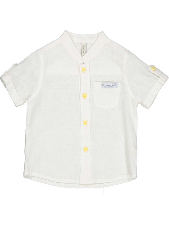 Birba Trybeyond Kids One Color Linen Shirt White