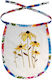 Koupakoupa Waterproof Baby Bib of 100% Cotton with Lace Band for 3 m+