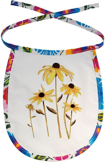 Koupakoupa Waterproof Baby Bib of 100% Cotton with Lace Band for 3 m+