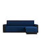 Aithrio Universal Geo Waterproof Elastic Cover for Corner Sofa Blue 1pcs GEO-QUILT-GONIA-C/4-ΜΠΛΕ-ΔΕΞΙΆ-200CM