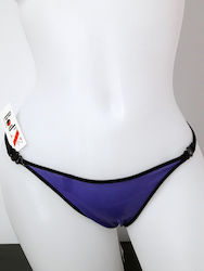 Thong Purpl Lame Γυναικείο Sexy String Μωβ