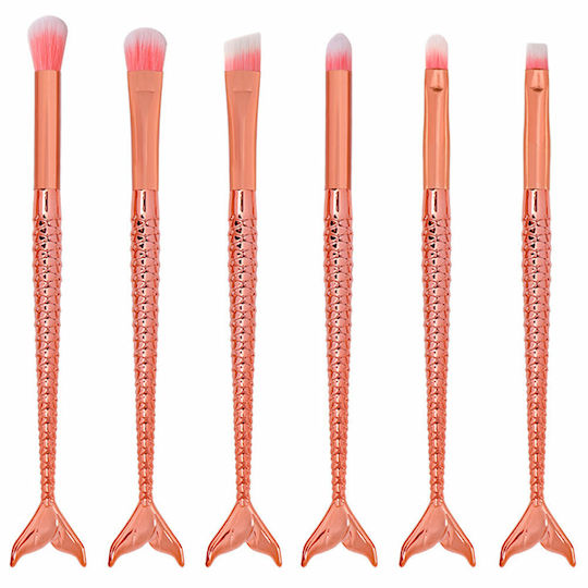 Beautyware Set mit Make-up-Pinseln aus synthetischem Haar 6Stück