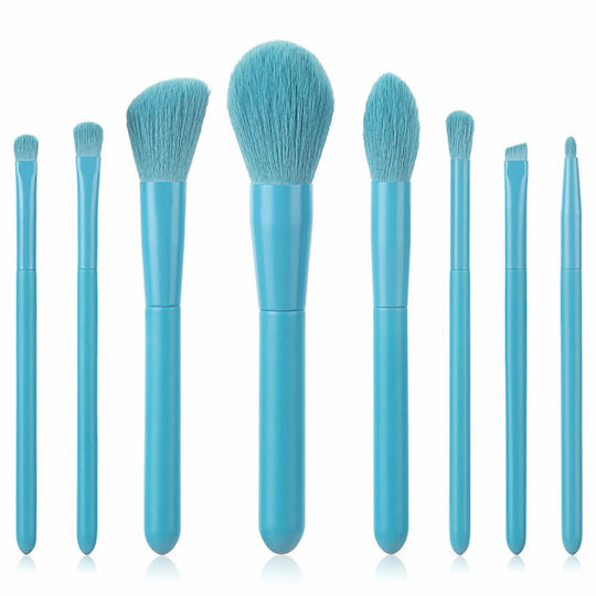 Professional Set with Makeup Brushes made of Synthetic Hair 8pcs