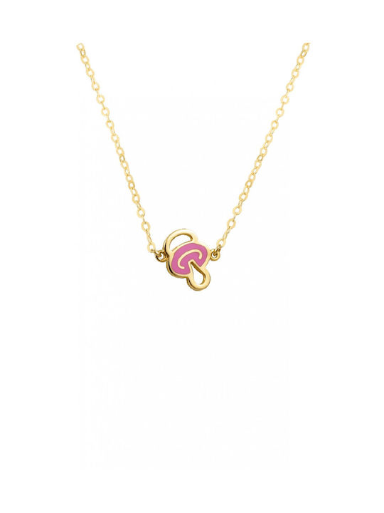 Mertzios.gr Gold Chain Kids Necklaces 9K KL012305DR