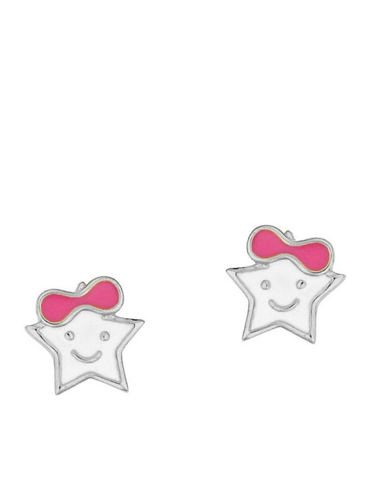 Kids Earrings Studs Stars made of Silver