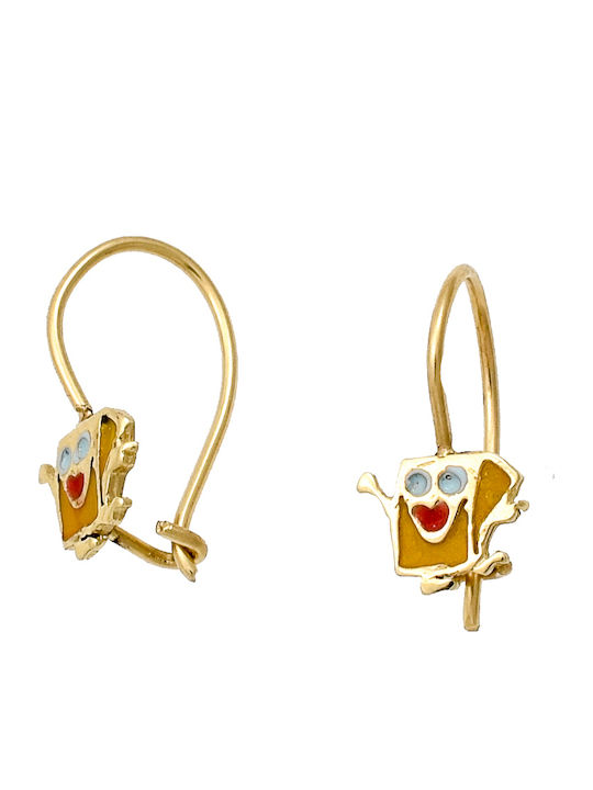 Kontopoulos Kids Earrings Pendants from Gold 14K