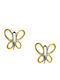 Kids Earrings Studs Butterflies from Gold & White Gold 9K