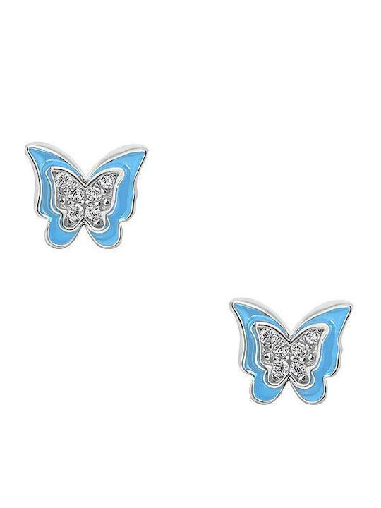 JewelStories "cutie Kids Earrings Studs Butterflies made of Silver