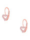 JewelStories "cutie Gold Plated Kids Earrings Pendants Hearts made of Silver