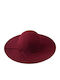 Brims and Trims Frauen Wolle Hut Burgundisch