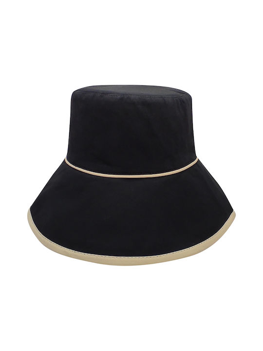 Brims and Trims Fabric Women's Bucket Hat Black