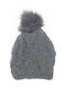 Kids Beanie Knitted Gray