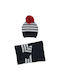 Birba Trybeyond Kids Beanie Set with Scarf Knitted Navy Blue