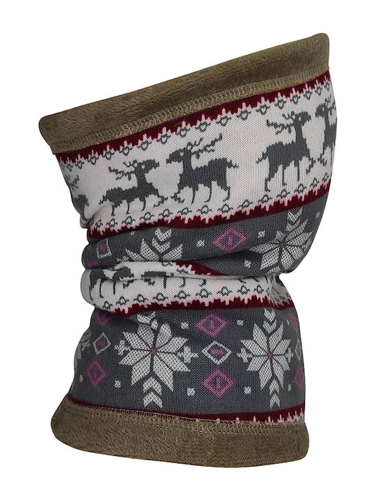Детска шал Knitted Gray с подплата