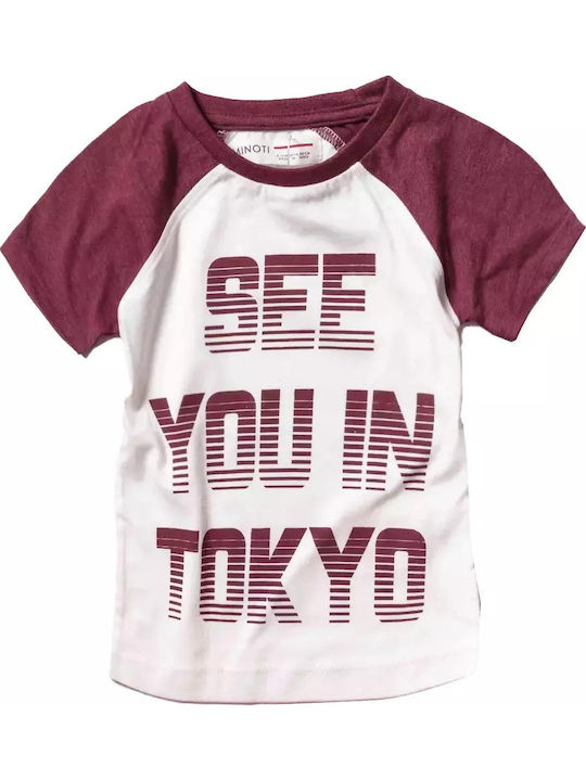 Kinder-T-Shirt Weiß Tokyo