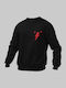 Kinder-Sweatshirt mit Kapuze Schwarz Acdc High Voltage