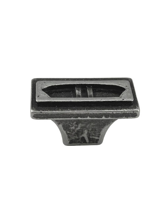 Herrajes Palencia Herrajes Palencia 4795 Antik Knopf Möbelgriff aus Metallisch in Silber Farbe Ø36mm 479550-36-PEWTER 1Stück