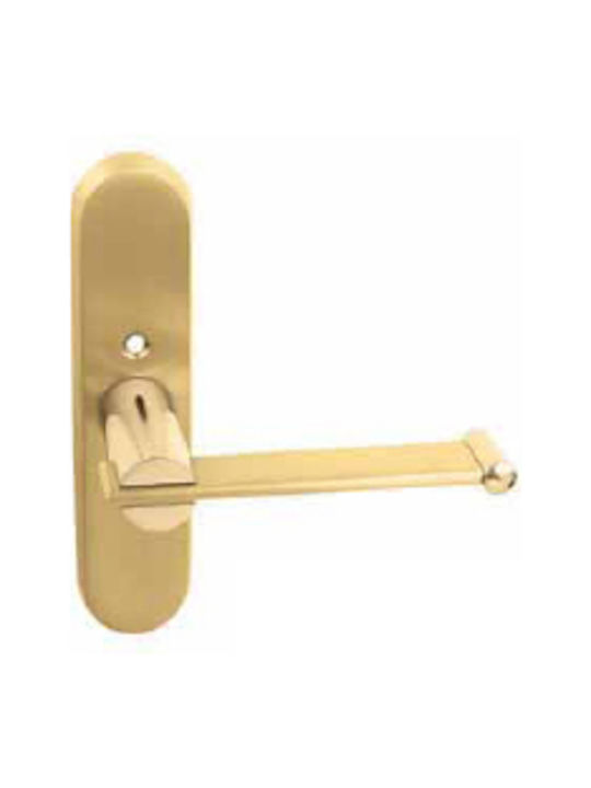 Zogometal Handgriff Fenstergriff mit Platte Gold 241/07