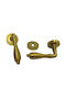 Lever Middle Door with Rosette Pair Bronze