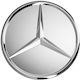 Radnabenkappen Mercedes Benz mit Innendurchmesser 73mm Silber 1Stück