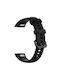 Armband Silikon Schwarz (Huawei Band 4Honor Band 4/5)
