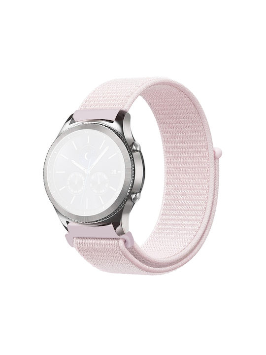 Velcro Armband Stoff Rosa (Amazfit GTS 2e)