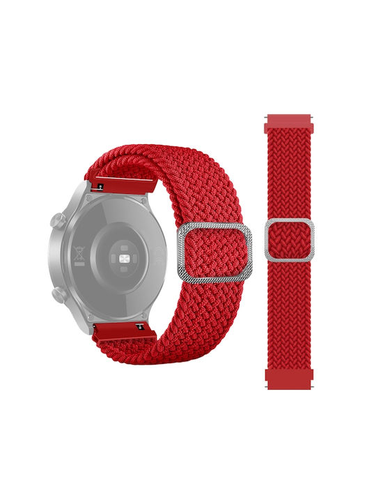 Braided Λουράκι Υφασμάτινο Κόκκινο (Amazfit GTS 2 / GTS 2 Mini / GTS 2e)