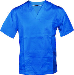 Fageo Unisex Bluză medicală Albastru Fageo Unisex Bluză medicală Albastru