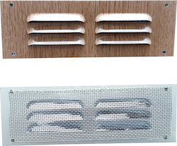 Fepre Lüftungsgitter 5x15cm Rechteckig mit Gitter