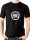 Rock Deal Fiat T-shirt Black Cotton