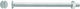 Lux Tools Schraube Isia Verzinkt mit Durchmesser M6 und Länge 80mm 8Stück