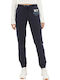 Hohe Taille Jogginghose Jogger Marineblau