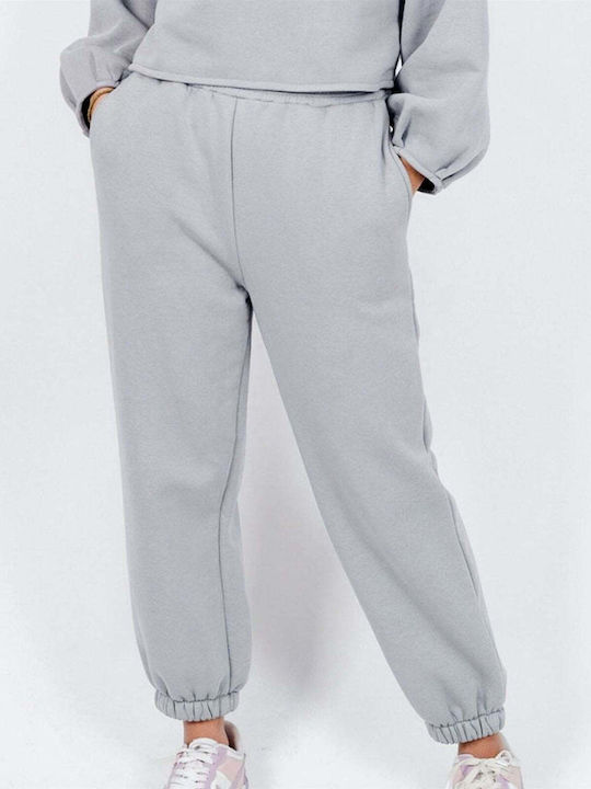 Fashioncore Pantaloni de trening pentru femei cu cauciuc Grey