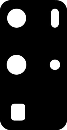 Τζαμάκι Κάμερας Μαύρο για Huawei P40 Pro