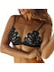 La Lolita Amsterdam Azaria Floral Bralette Black Underwear