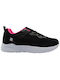 Γυναικεία Sneakers Μαύρο Ροζ