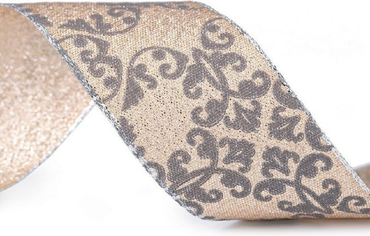 material textil Panglică Monocromie Bej 1metri cu lățime 40mm