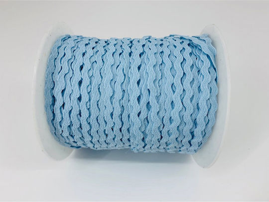 Riniotis Stoff Band Monochrom Blau mit Breite 3mm