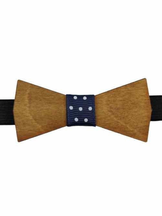 Bonjour Bebe Kids Wooden Bow Tie "0003" Brown