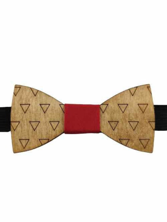 Bonjour Bebe Kids Wooden Bow Tie "0008" Brown