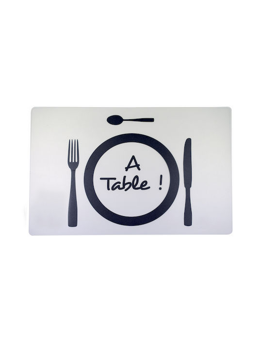 Plastic Placemat Gray 29x44cm