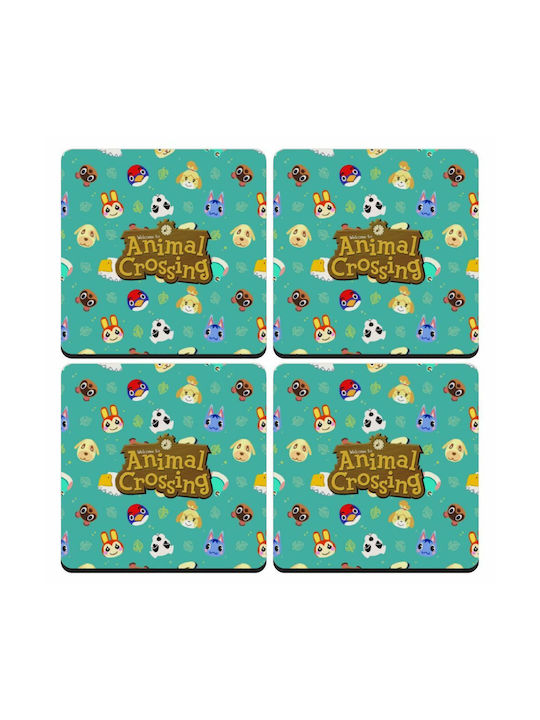 Koupakoupa Animal Crossing Сувенир Дърво Зелен 4бр