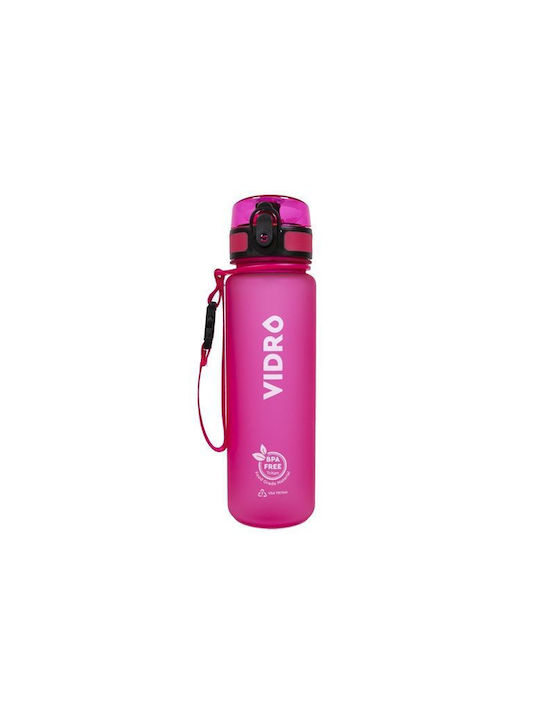 Vidro Vidro Bpa Free Παγούρι Πλαστικό 500ml Ροζ