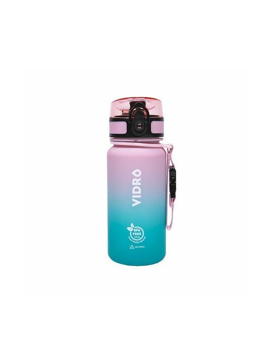 Vidro Bpa Free Παγούρι Πλαστικό 350ml Πολύχρωμο