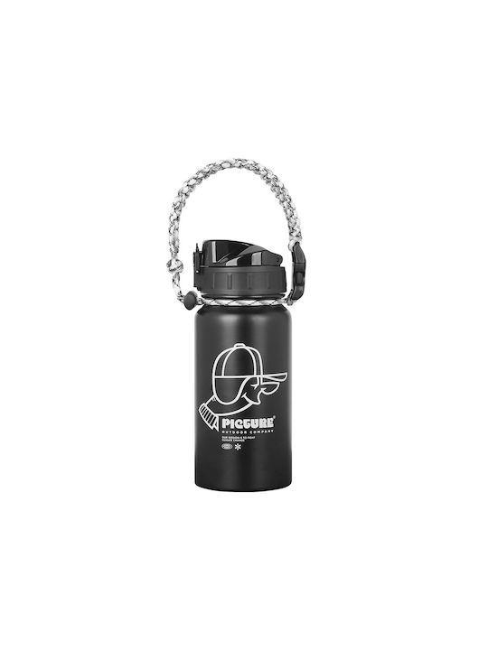 Picture Organic Clothing Plastic Water Bottle 600ml Black