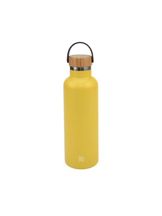 Iris Barcelona Παγούρι Ανοξείδωτο 750ml Κίτρινο