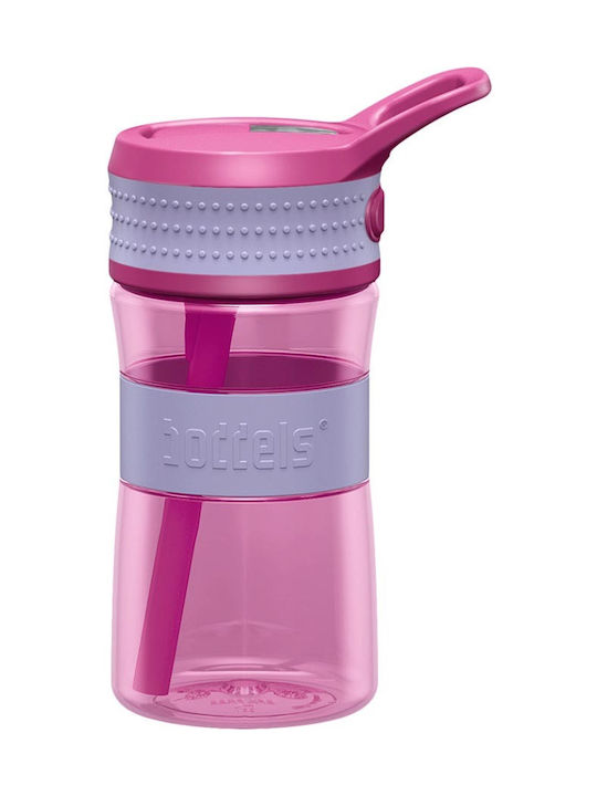 Boddels Een Plastic Water Bottle 400ml Pink