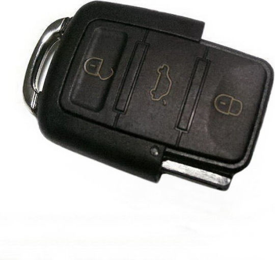 Volkswagen Car Key Shell with 3 Buttons for VW