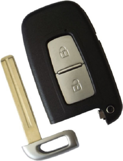 Kia Car Key Shell with Blade with 2 Buttons Key for Smart